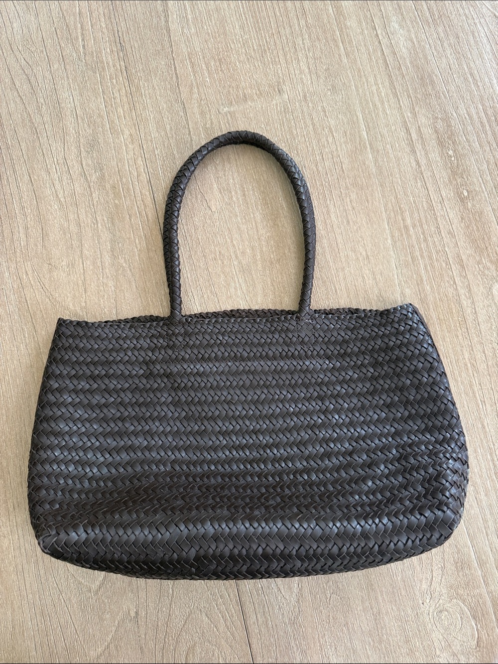 Madewell Signature Woven Tote Coffee Bean - Picture 4 of 9
